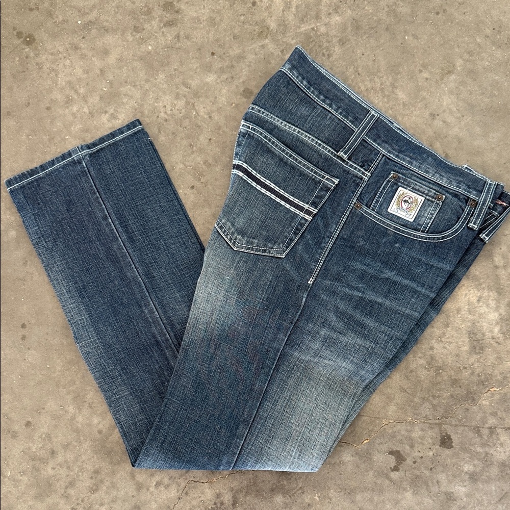 Cinch Men's Dark Blue Bootcut Jeans - 30x32